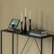 Modern Display Metal Console Table, for Dining, Entryway and Hallway, Black